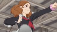 An example of her cheering her team on (Image via Production I.G)